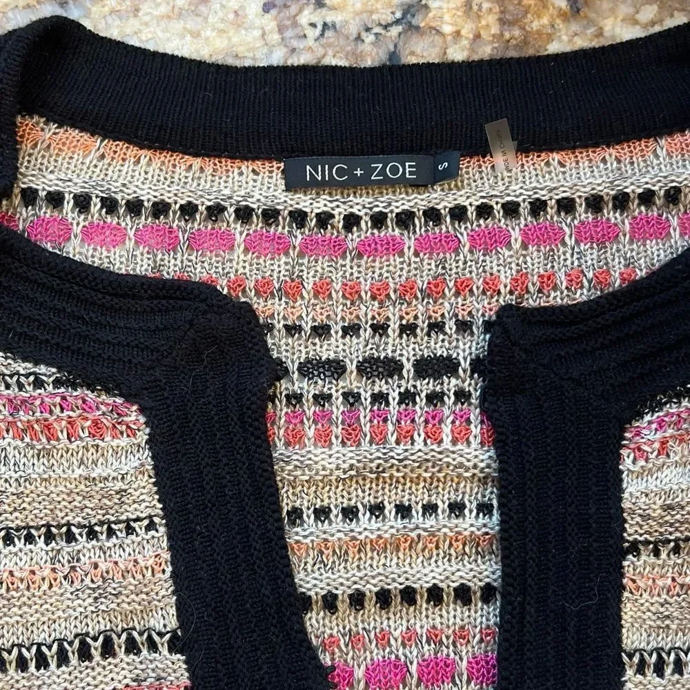 Nic+Zoe Multicolor Striped Sweater